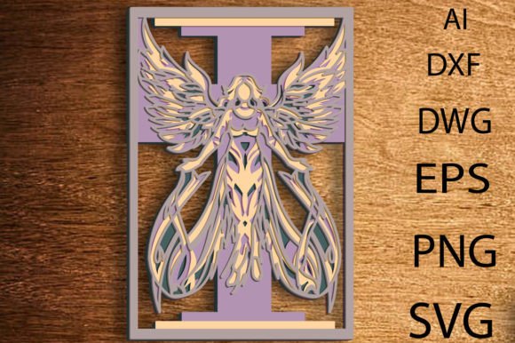 3D Angel Multilayer SVG for Laser & Paper Crafts