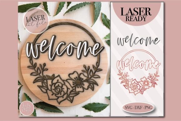 Create a Stunning Welcome with This Floral SVG Design