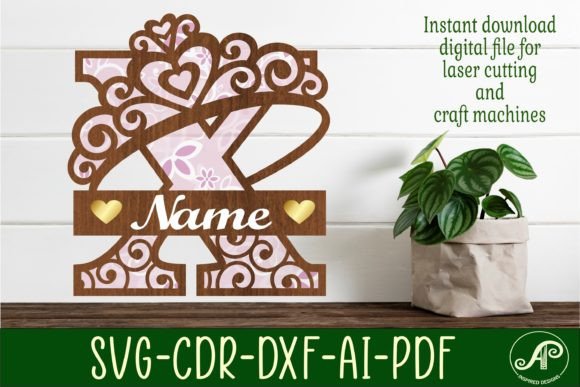 Crown Capital Monogram Letter X SVG