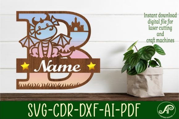 Dragon Capital Monogram Letter B SVG Cut