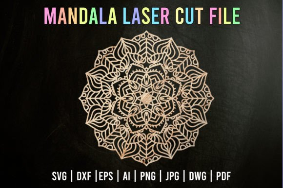 Laser Cut Mandala, Mandala Cut File 12