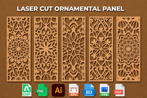 Laser Cut Ornamental Panel Template