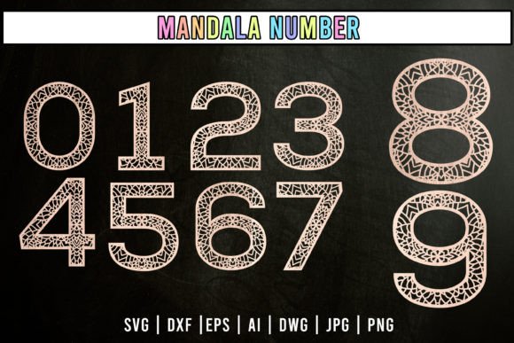 Number Mandala Laser Cut Design: Elegant SVG Files for Creative Projects