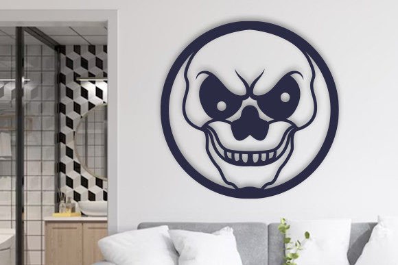 Premium Laser Cut Skull Head SVG & Vector Files
