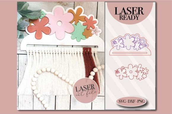 Retro Flower Macrame SVG: Vintage Charm for Modern Crafts