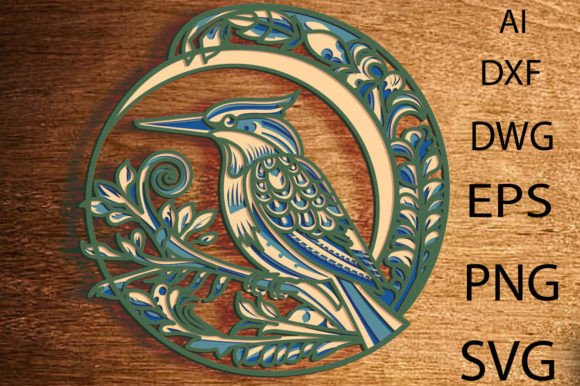Woodpecker Multilayer Svg/Bird Cut Cnc